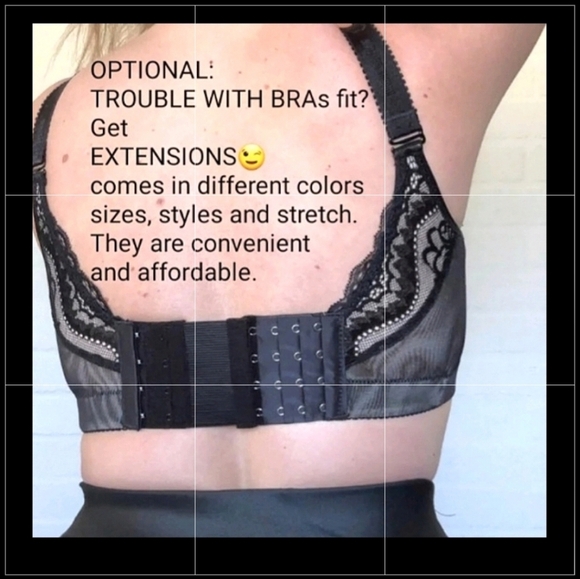 👙Comfortview Cream Floral Lace Bra - Picture 10 of 10